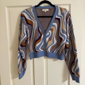 LA Hearts marble cardigan